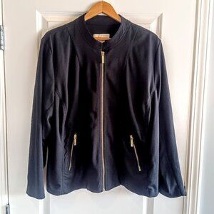 MICHAEL Michael Kors Black Full Zip Cardigan Sweater